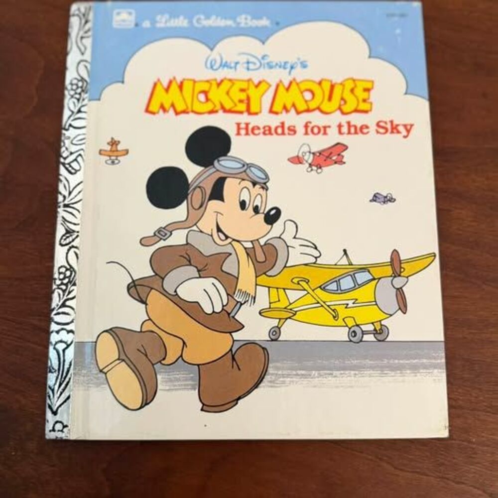 A Little Golden Book: Walt Disney's Mickey Mouse Heads for the Sky